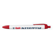 J'aime le stylo d'Austin le Texas (Haut)