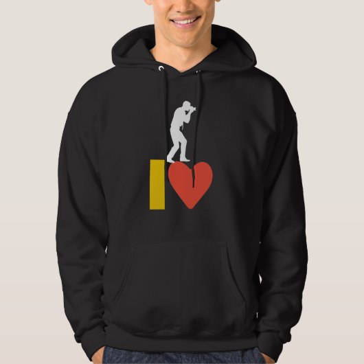 J'aime le Sweat - shirt à capuche (Devant)