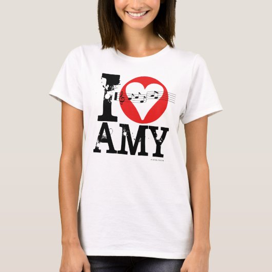 J'aime le T-shirt 1 d'Amy (Devant)