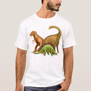 J'aime le T-shirt d'adulte de dinosaures