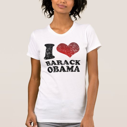 J'aime le T-shirt de Barack Obama (Devant)