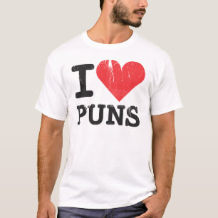 J'aime le T-shirt de base de calembours