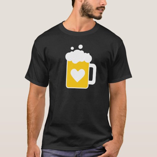 J'aime le T-shirt de bière (Devant)
