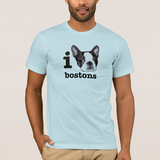 J'aime le T-shirt de Bostons (Devant)