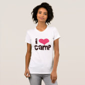 J'aime le T-shirt de camp (Devant entier)