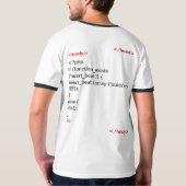 J'aime le T-shirt de code (Dos entier)