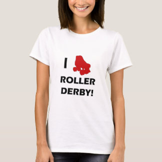 J'aime le T-shirt de Derby de rouleau