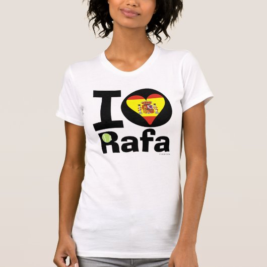 J'aime le T-shirt de drapeau de Rafa Espagne (Devant)