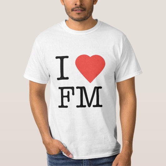 J'aime le T-shirt de FM (Devant)