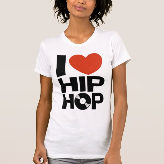 J'AIME le T-shirt de HIP HOP (les femmes) (Devant)