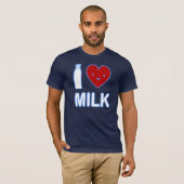 J'aime le T-shirt de lait (Devant entier)