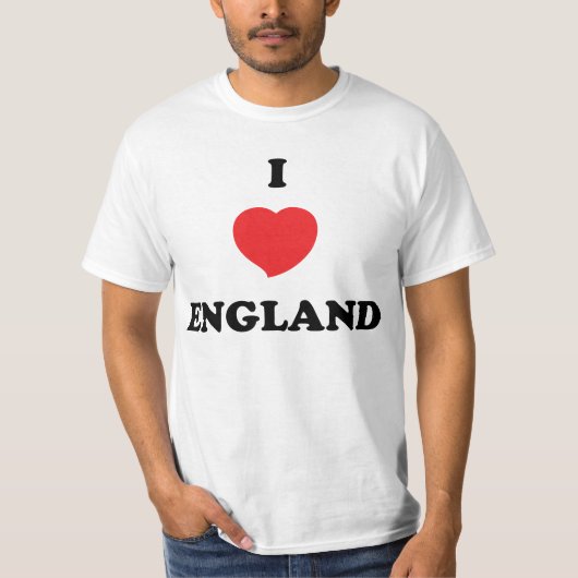 J'AIME le T-shirt de l'Angleterre (Devant)