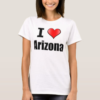 J'aime le T-shirt de l'Arizona - femmes