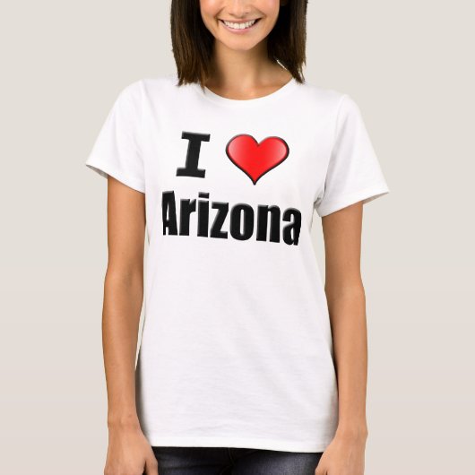 J'aime le T-shirt de l'Arizona - femmes (Devant)