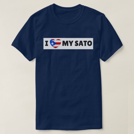 J'AIME le T-shirt de M SATO (CHIEN) (Design devant)