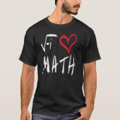 J'aime le T-shirt de maths (Devant)