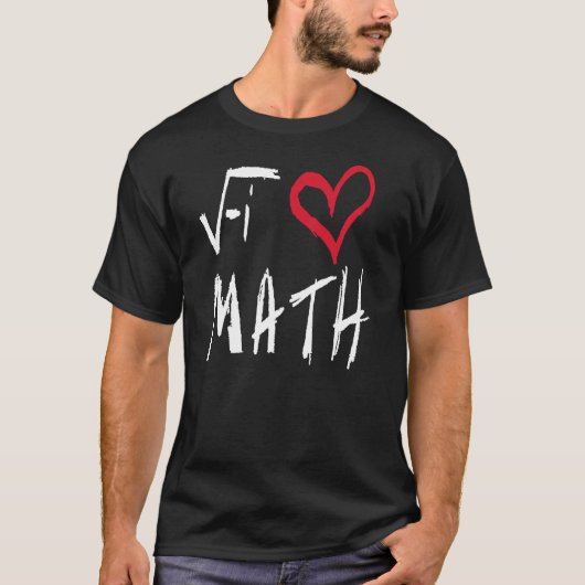 J'aime le T-shirt de maths (Devant)