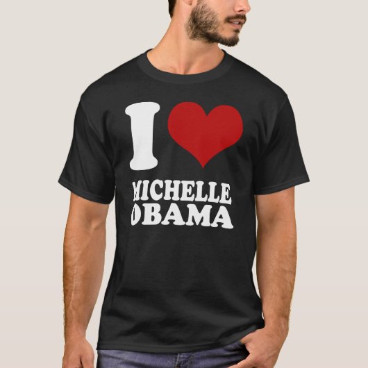 J'aime le T-shirt de Michelle Obama (nettoyez le (Devant)