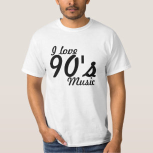 J'aime le T-shirt de musique des années 90