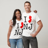 J'aime le T-shirt de New Jersey de NJ (Unisexe)
