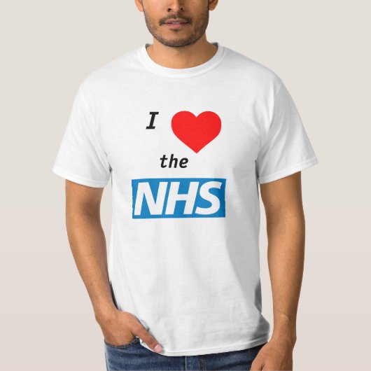 J'aime le T-shirt de NHS (Devant)