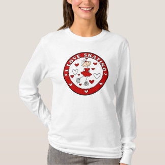 J'aime le T-shirt de patinage