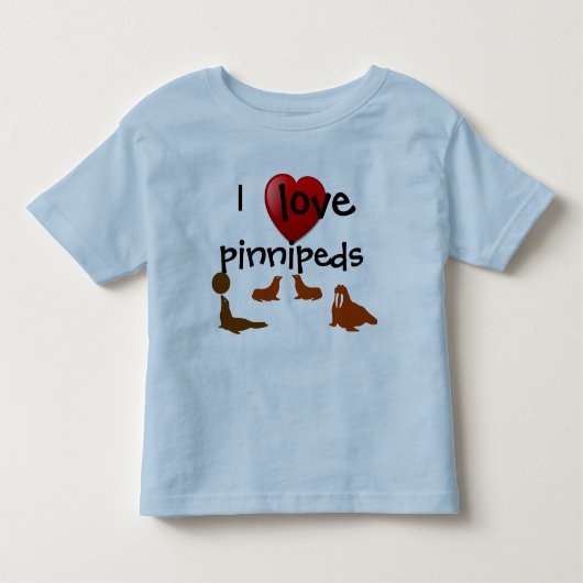 J'aime le T-shirt de Pinnipeds (Devant)