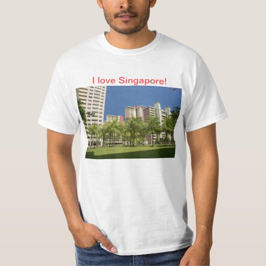 J'aime le T-shirt de Singapour ! (Devant)