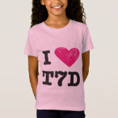 J'aime le T-shirt de t7d (les filles) (Devant)