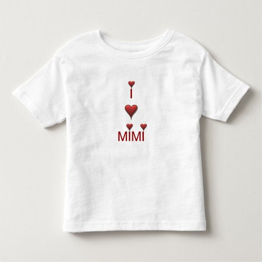J'aime le T-shirt de T-shirt de l'enfant en bas (Devant)