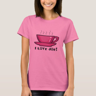 J'aime le T-shirt de tasse de café de Joe