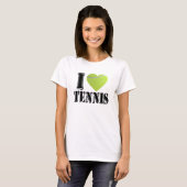 J'aime le T-shirt de tennis (Devant entier)