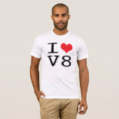 J'aime le T-shirt de V8 (Devant entier)