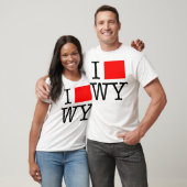 J'aime le T-shirt de WY Wyoming (Unisexe)