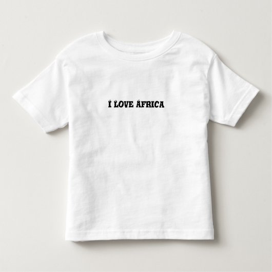 J'aime le T-shirt d'enfant en bas âge de l'Afrique (Devant)