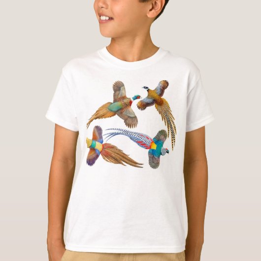 J'aime le T-shirt d'enfants de faisans (Devant)
