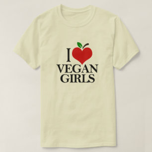 J'AIME LE T-shirt DES FILLES VEGAN