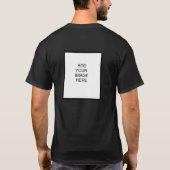 J'aime le T-shirt des hommes foncés - ajoutez le (Dos)