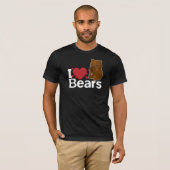 J'aime le T-shirt d'ours (Devant entier)