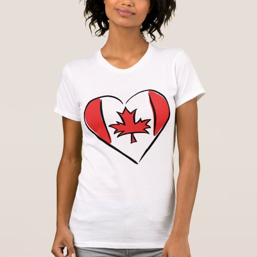 J'aime le T-shirt du Canada (Devant)