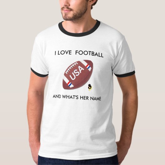J'aime le T-shirt du football (Devant)