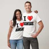 J'aime le T-shirt du Kansas - hommes (Unisexe)