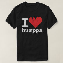 J'aime le T-shirt foncé de base de Humppa