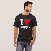 J'Aime Le T-shirt Haggis (Devant entier)