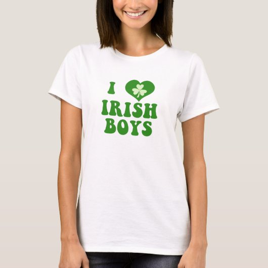 J'aime le T-shirt irlandais de garçons (Devant)