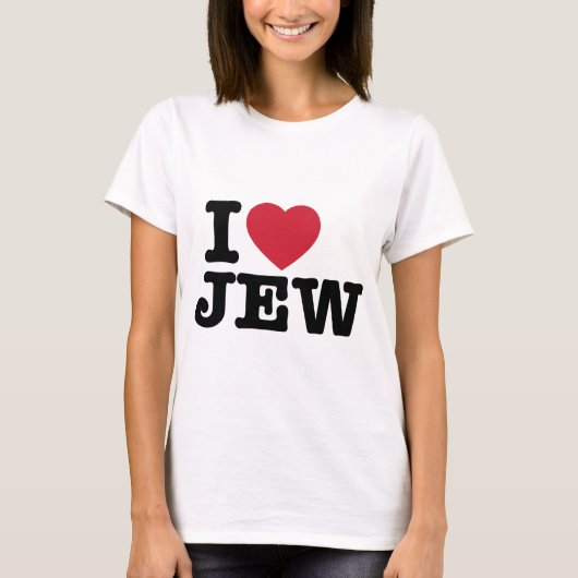 J'Aime Le T-shirt Juif (Devant)