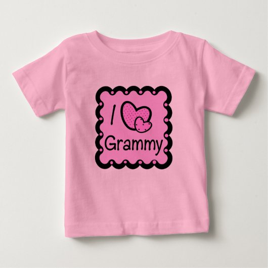 J'aime le T-shirt mignon de Grammy (Devant)