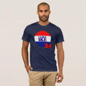J'aime le T-shirt simple d'Ike (Devant entier)