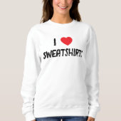 J'aime le T-shirt Sweatshirt (Devant)