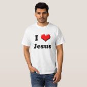 J'aime le T-shirts de Jésus (Devant entier)